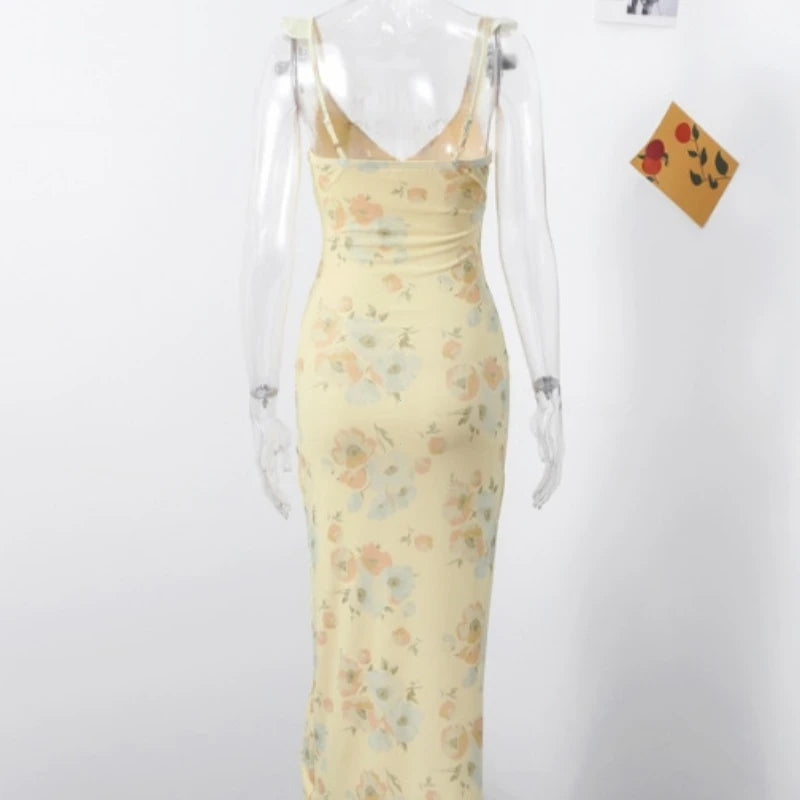 Robe d'été Femme Imprimé Floral Chic Sans Manches 4