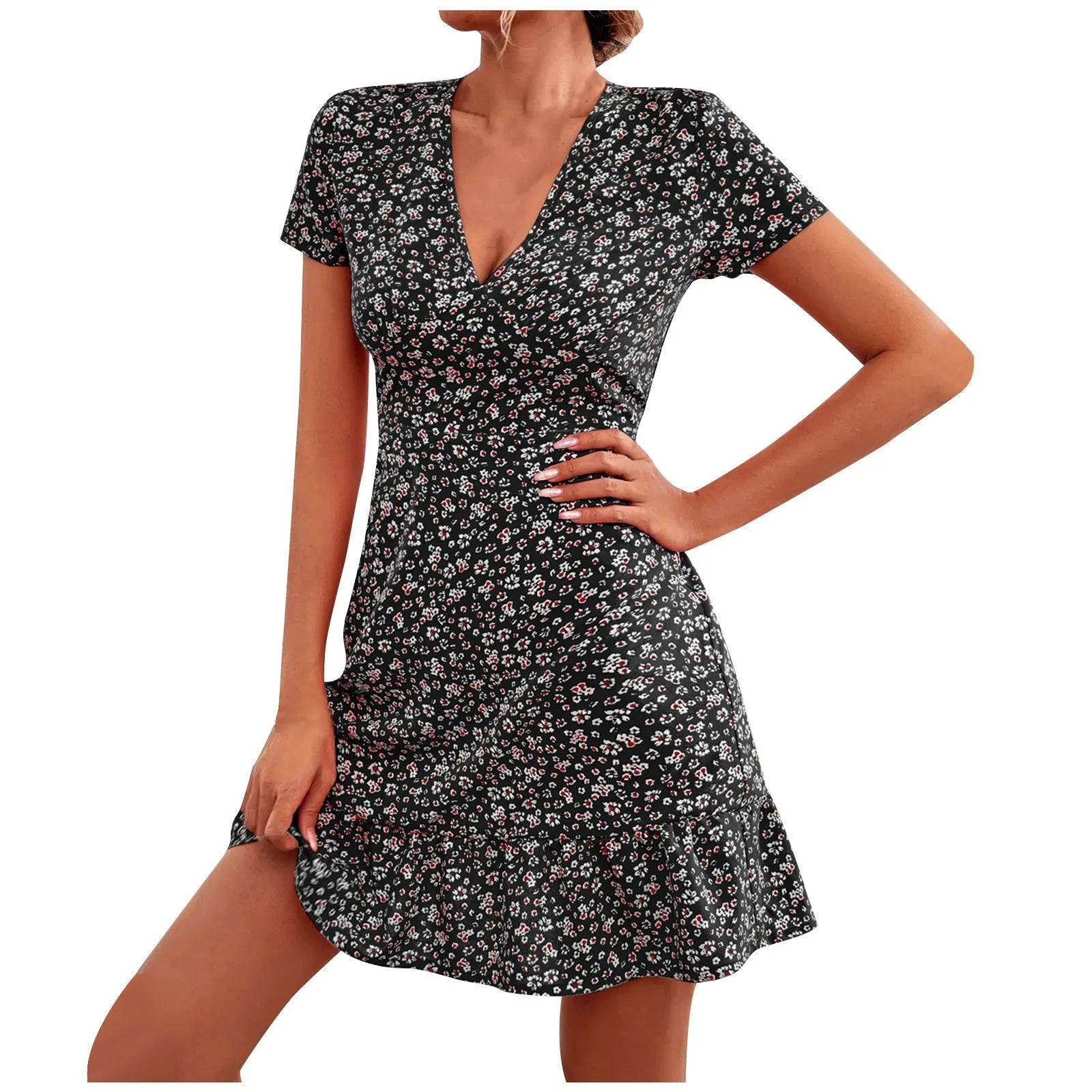 Robe d'été Femme Imprimé Floral Décontractée 1