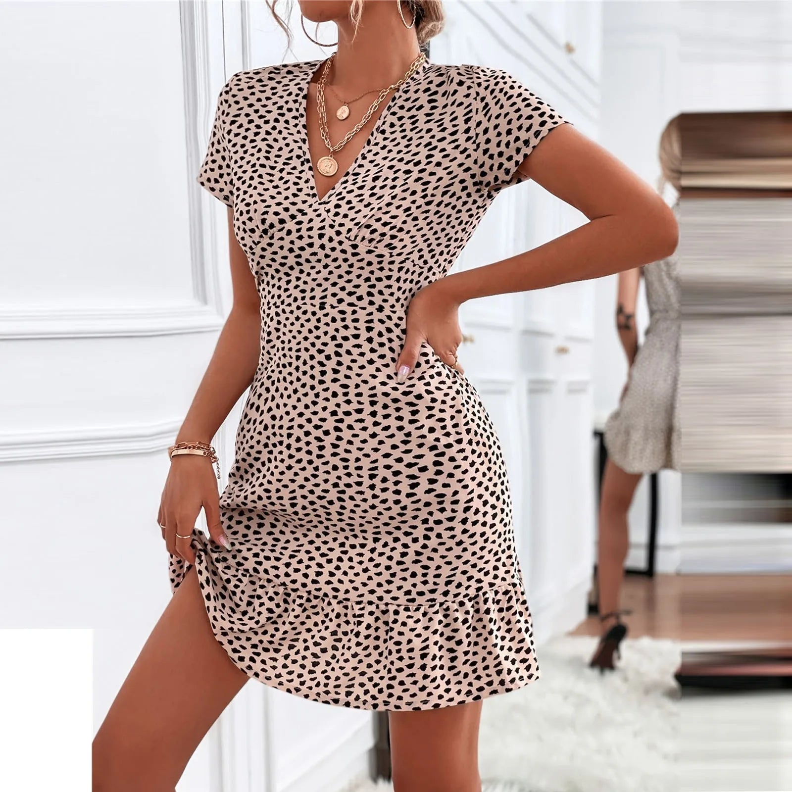 Robe d'été Femme Imprimé Floral Décontractée 6