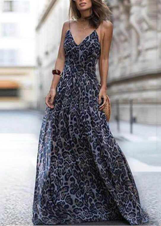 Robe d'été Femme Imprimée Col en V Fluide 2