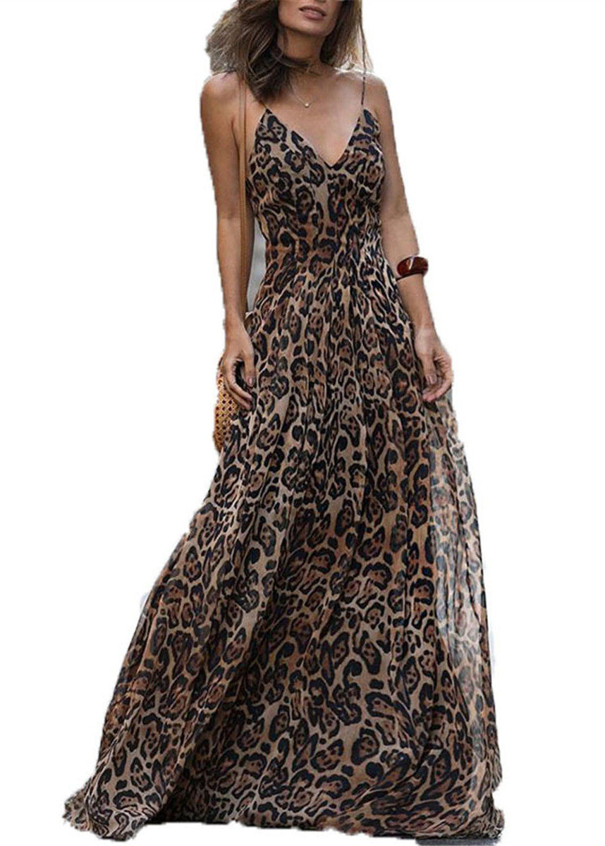 Robe d'été Femme Imprimée Col en V Fluide 4