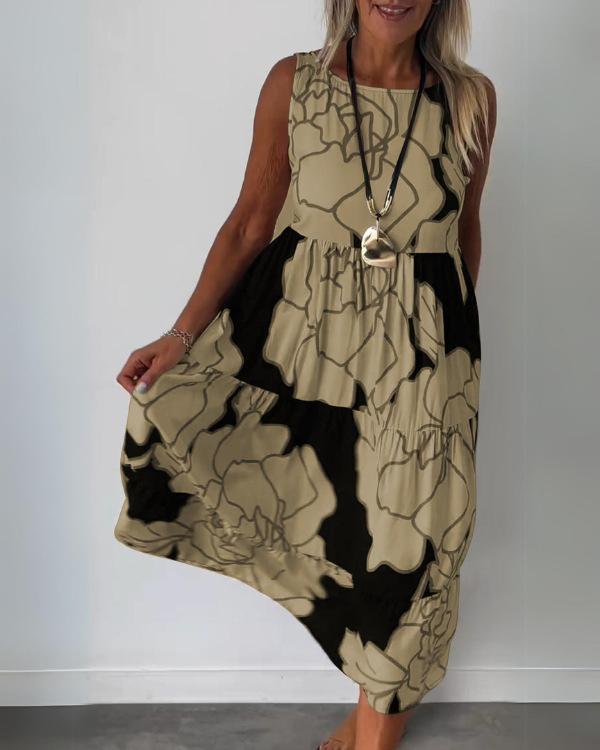 Robe d'été Femme Sans Manches Chic 1