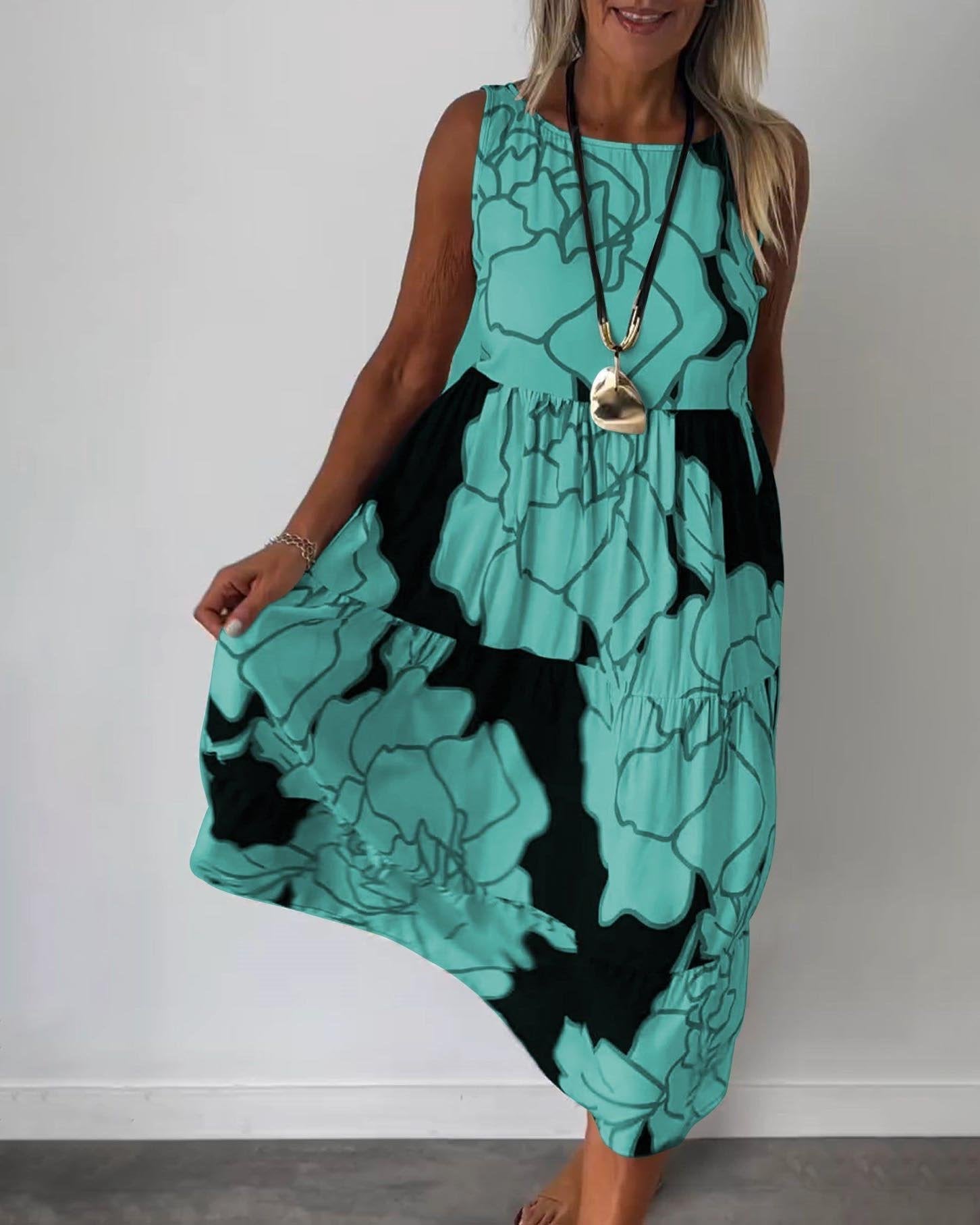 Robe d'été Femme Sans Manches Chic 2