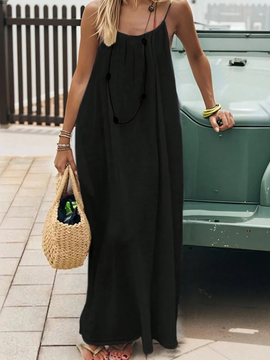 Robe d'été Femme à Bretelles Spaghetti Décontractée 20