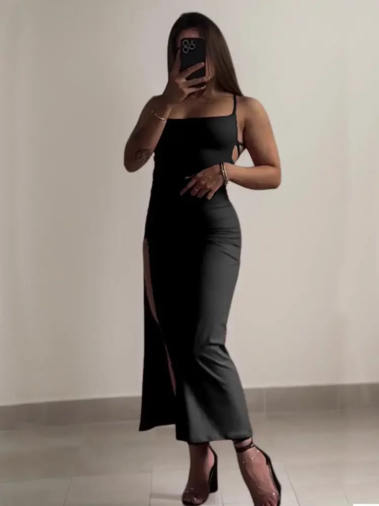 Robe d'été à bretelles licou pour femme 2