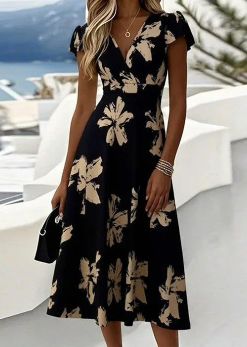 Robe d'été à col en V pour femmes 2