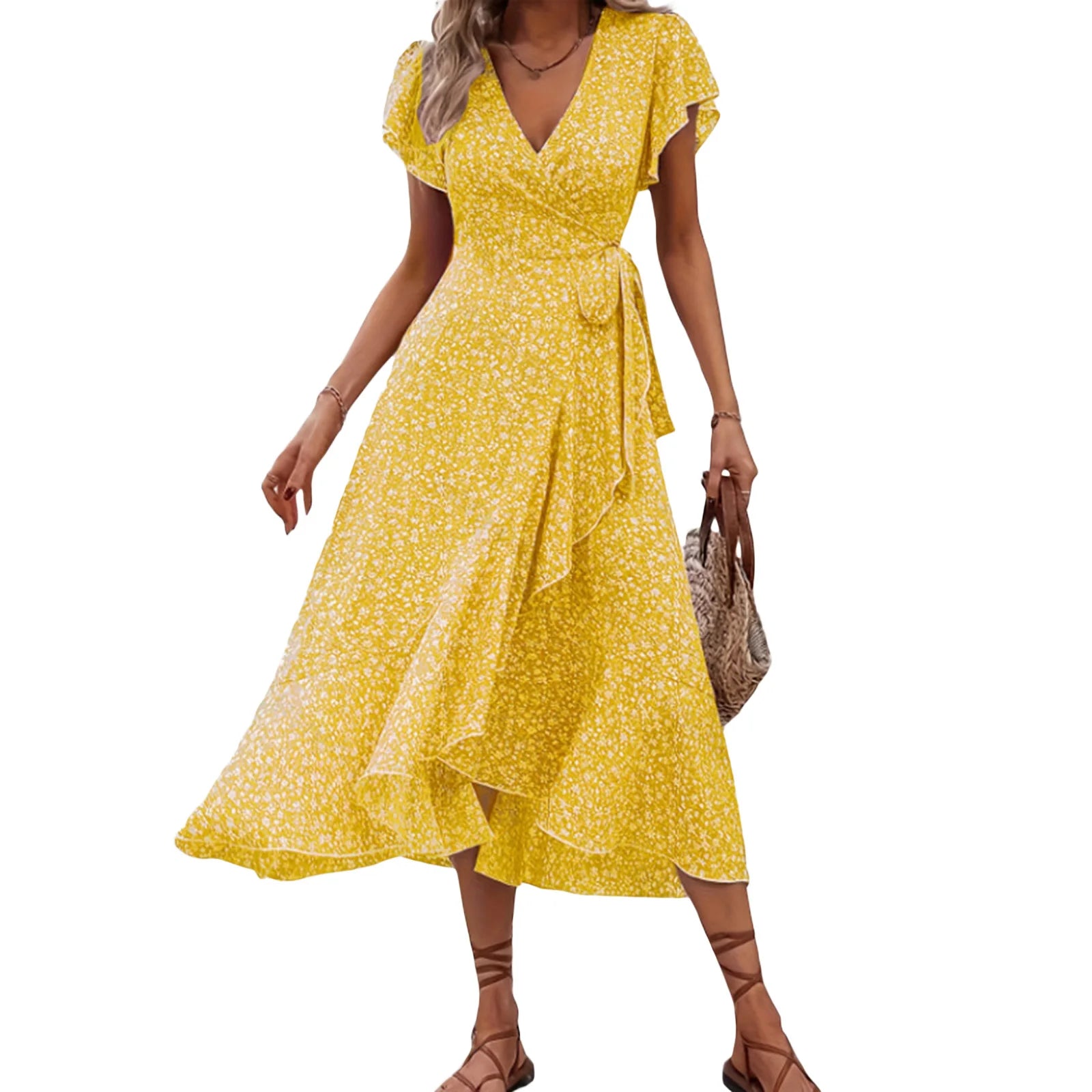 Robe d'été à volants pour femmes 10