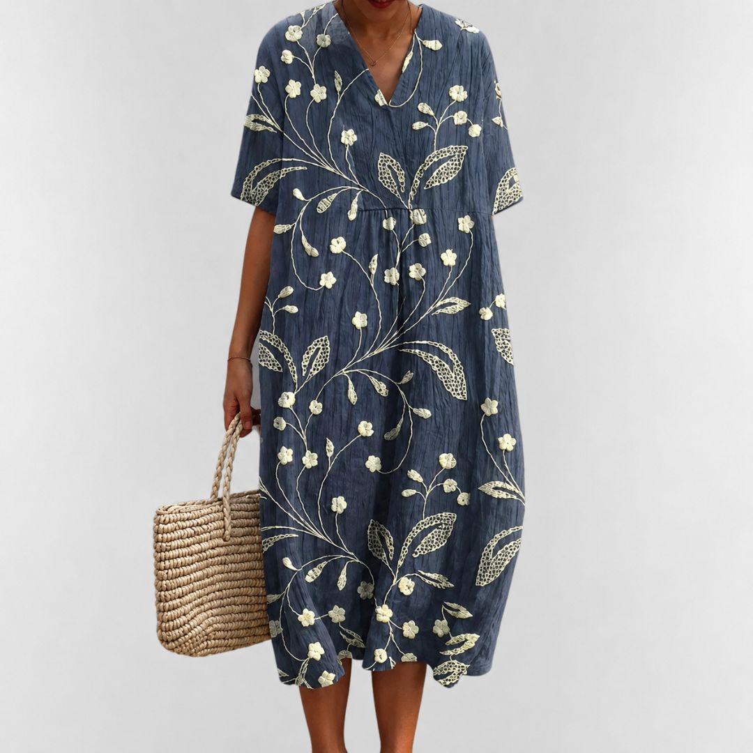 Robe d'été ample à fleurs pour femme 10