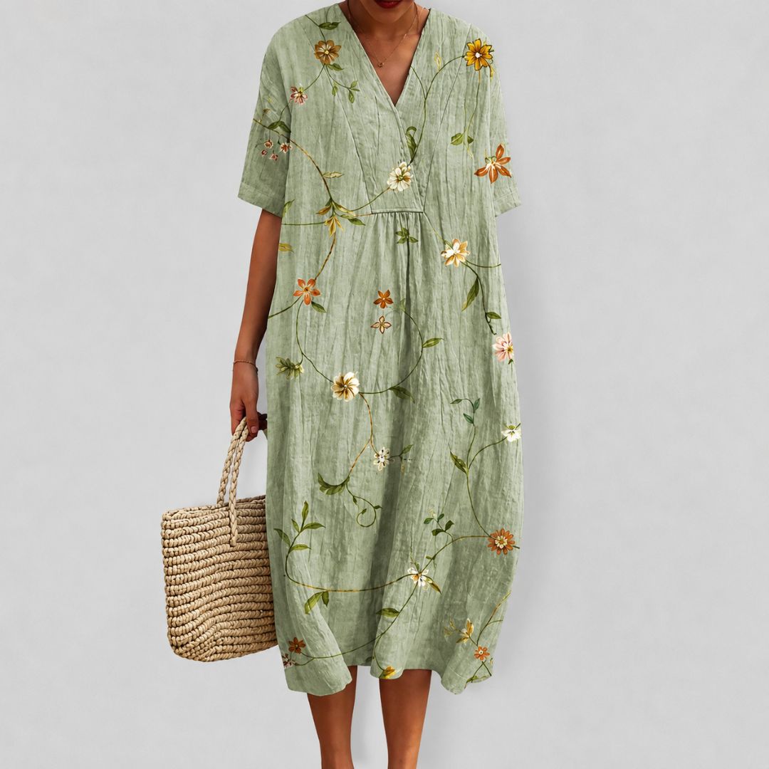 Robe d'été ample à fleurs pour femme 11