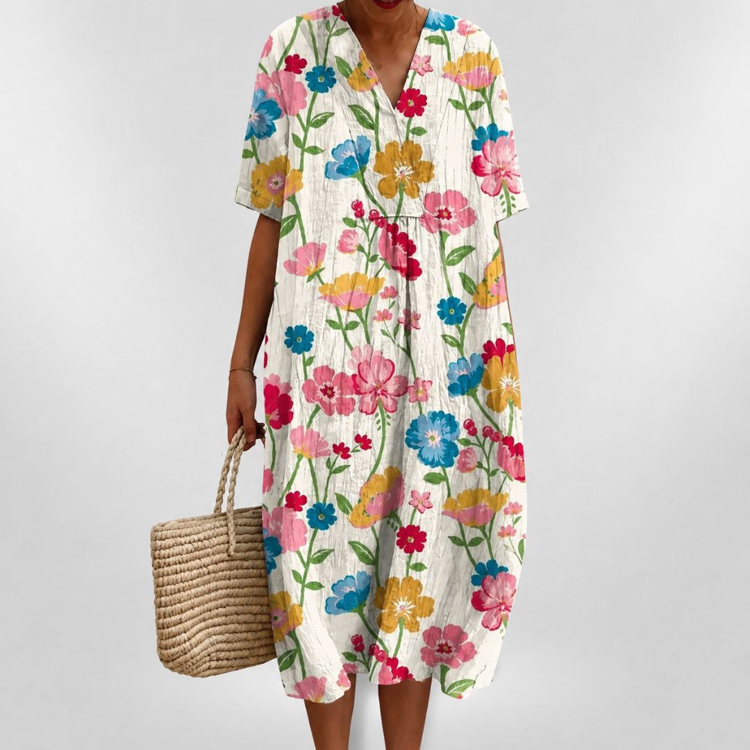 Robe d'été ample à fleurs pour femme 6