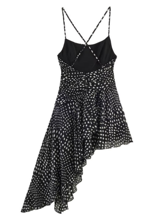 Robe d'été femme asymétrique fluide 3