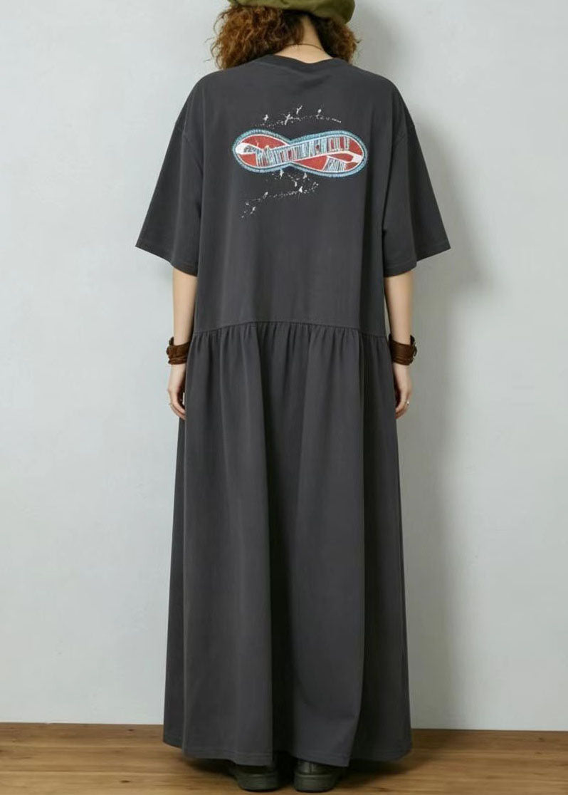 Robe d'été femme style bohème à ourlet large 2