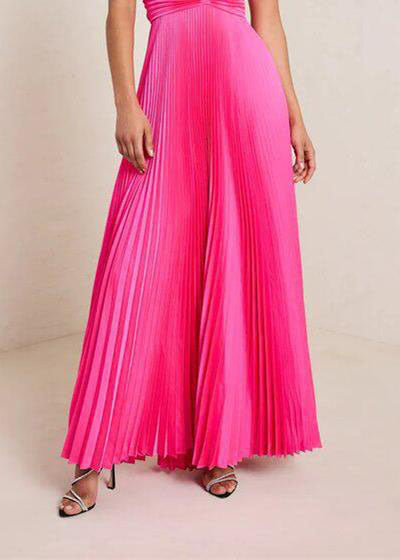 Robe d'été pour femme à col en V et bretelles spaghetti froissées 4