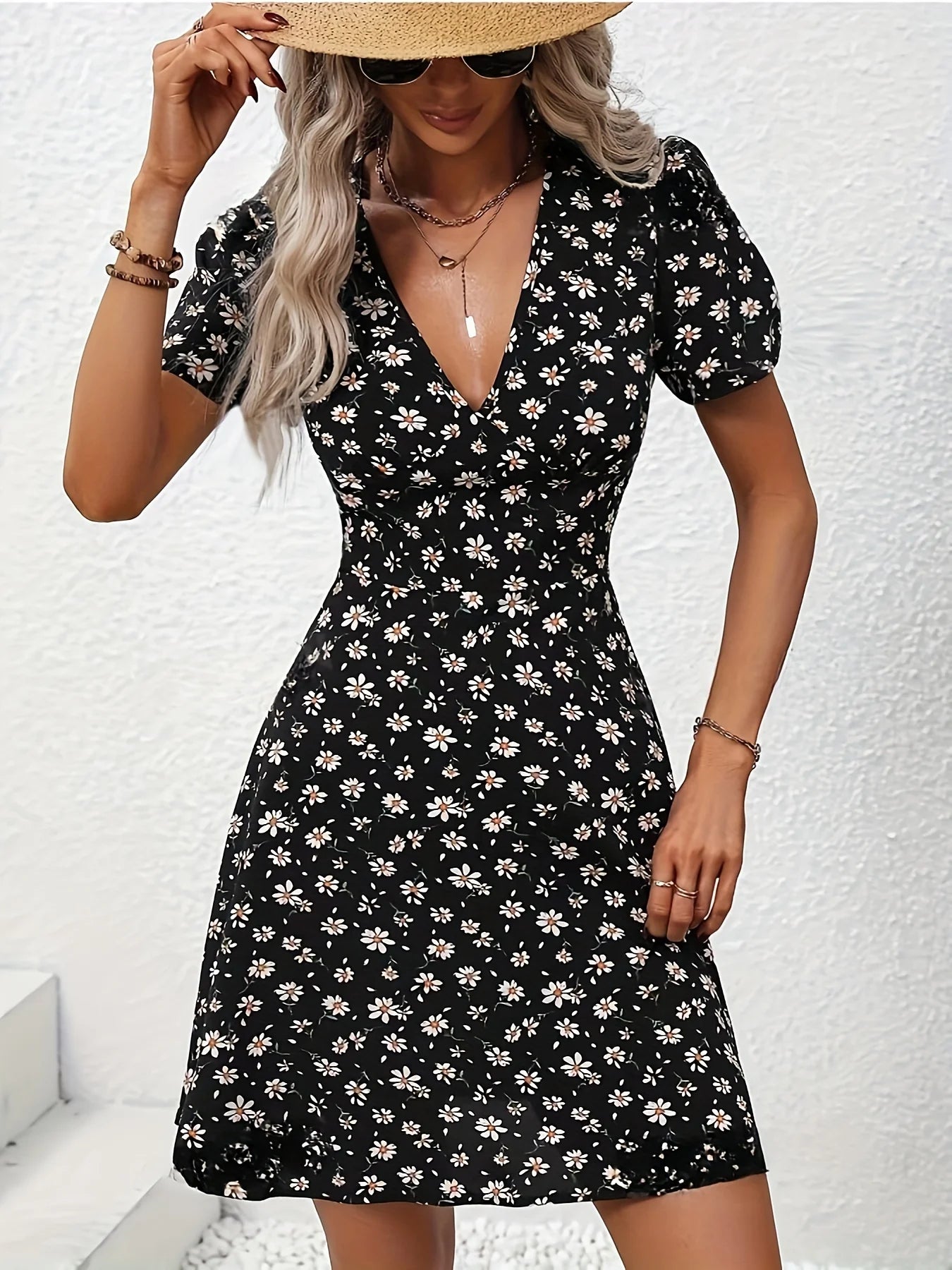 Robe d'été pour femmes à imprimé floral 4
