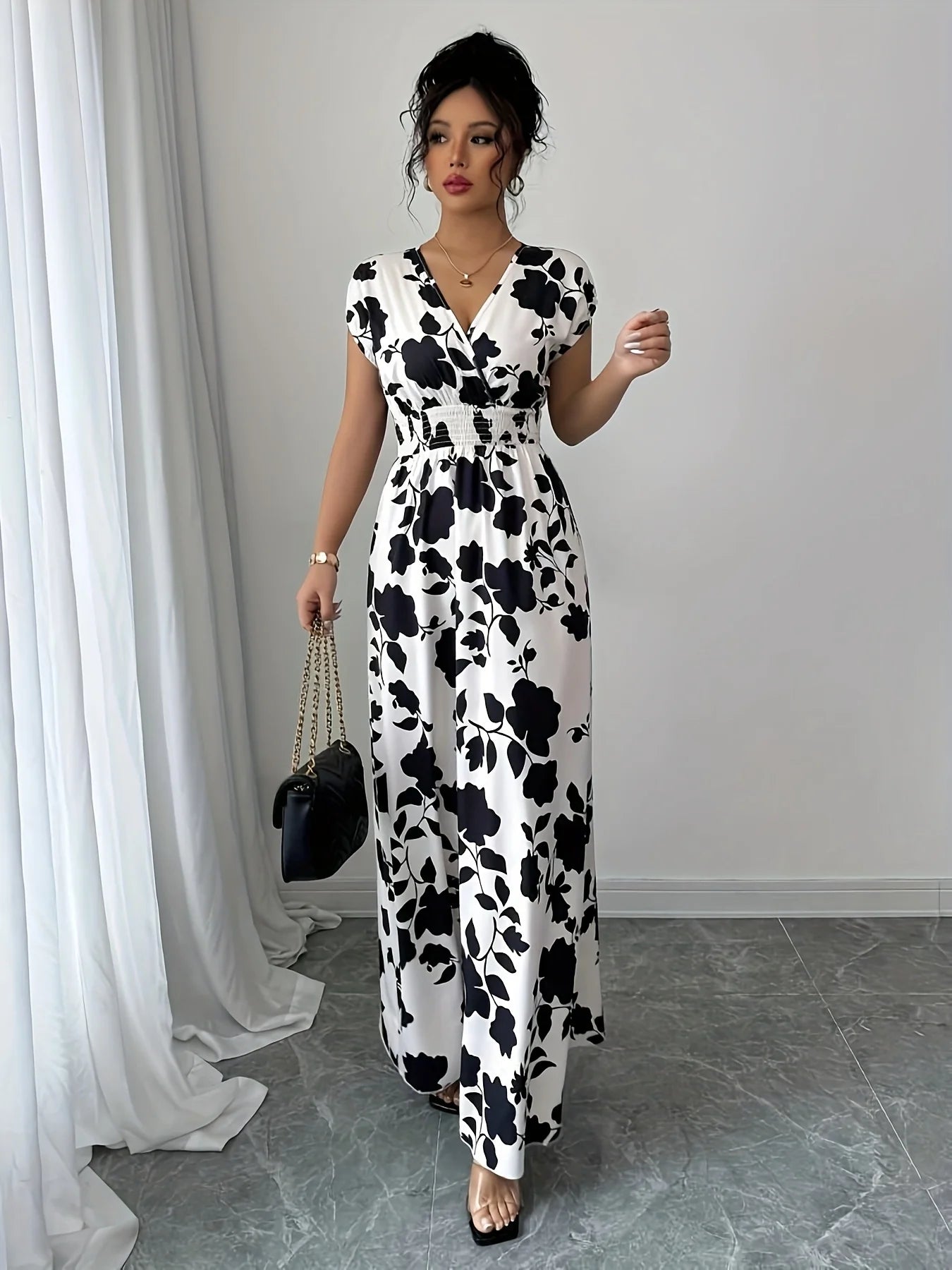 Robe de vacances pour femmes à imprimé floral 3