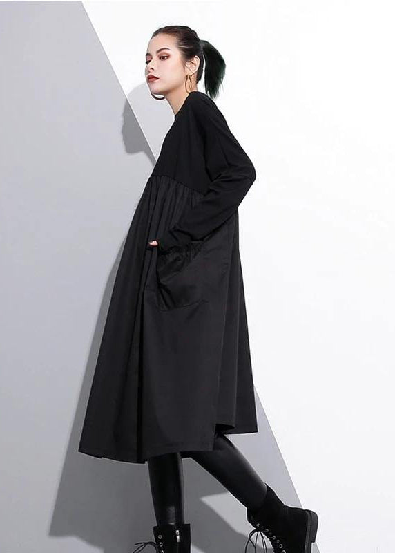 Robe en Coton à Col O Cintrée pour Femmes 6