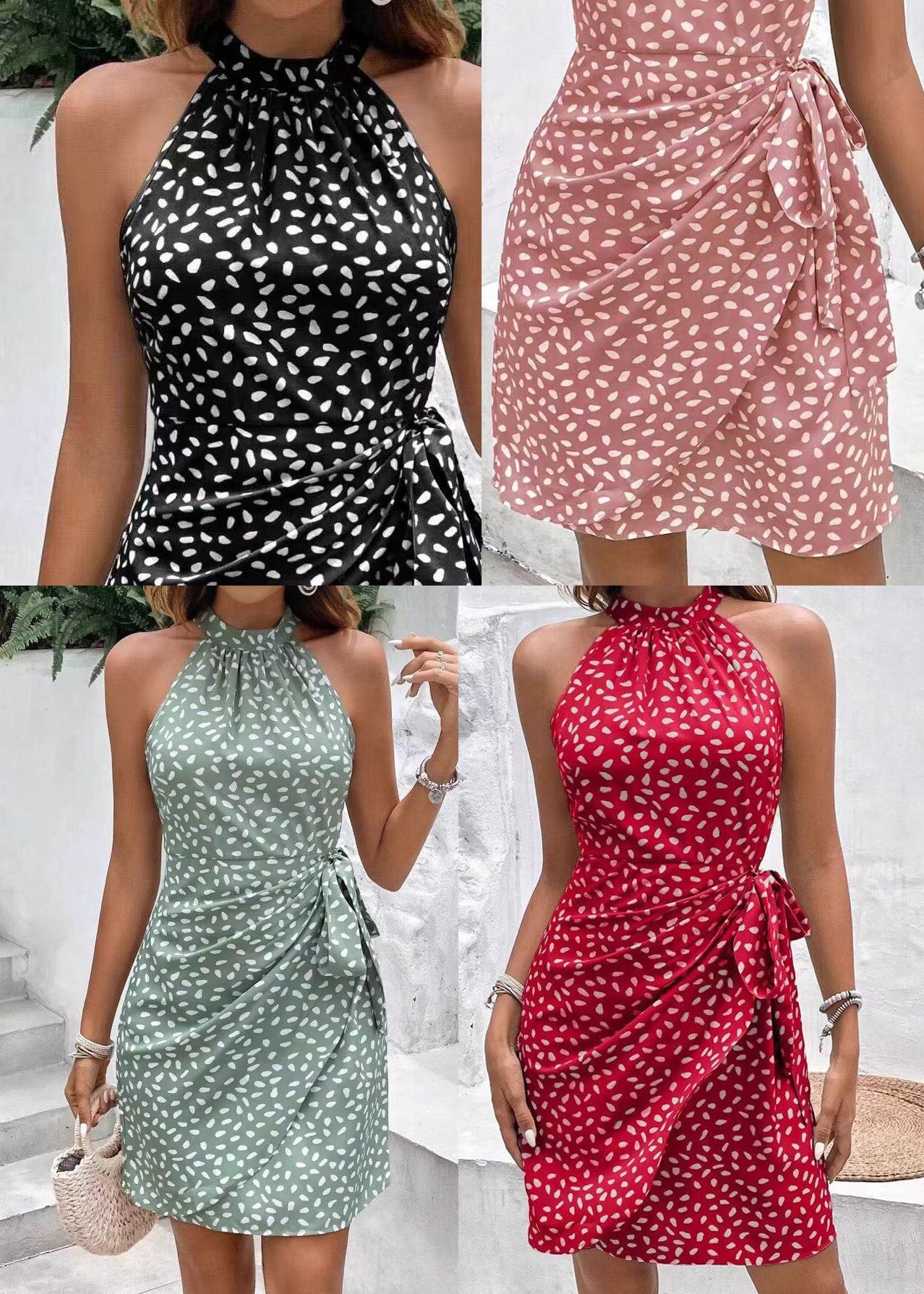 Robe femme à épaules dénudées style estival 4