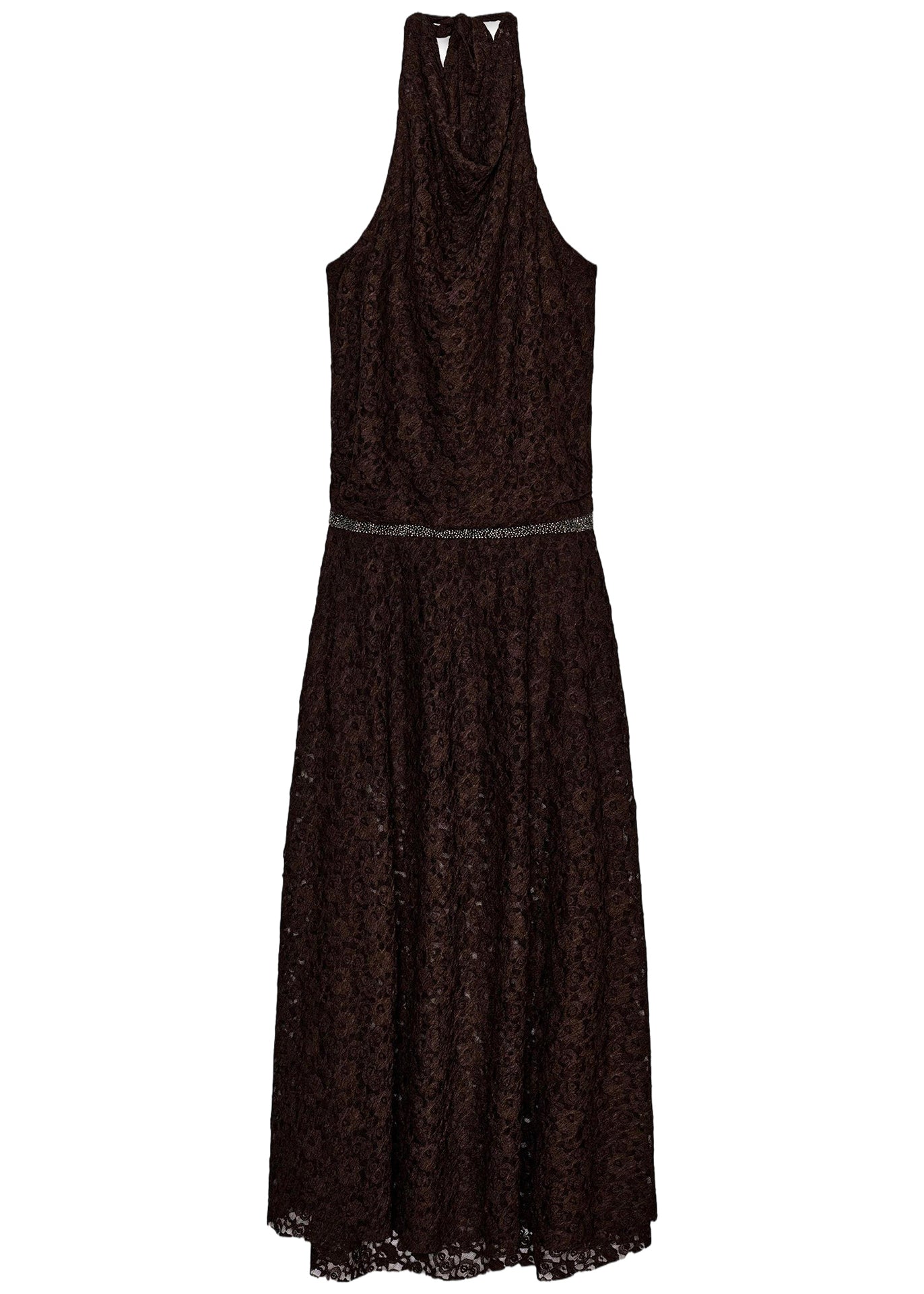 Robe longue femme dos nu style dentelle été 4