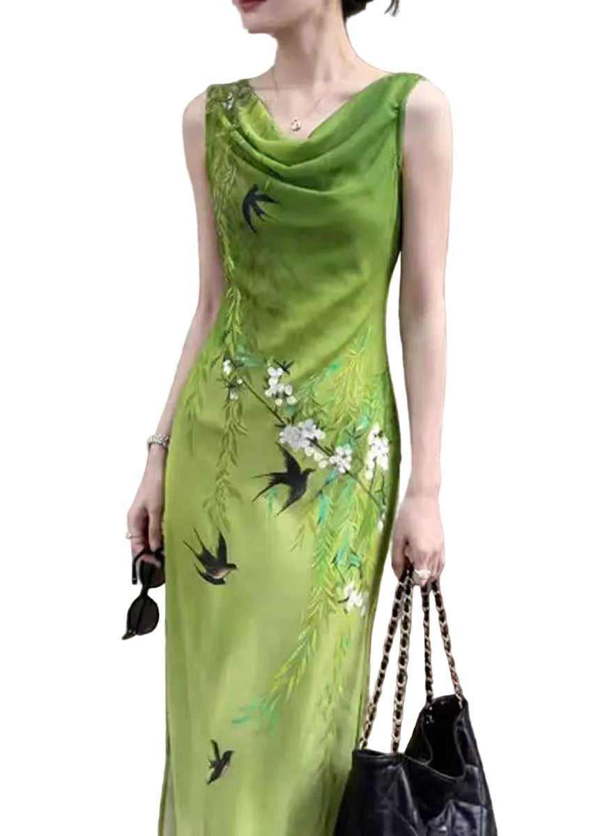 Robe longue pour femme style drapé 2