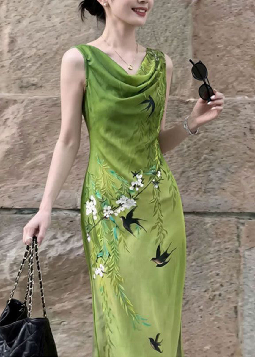 Robe longue pour femme style drapé 3