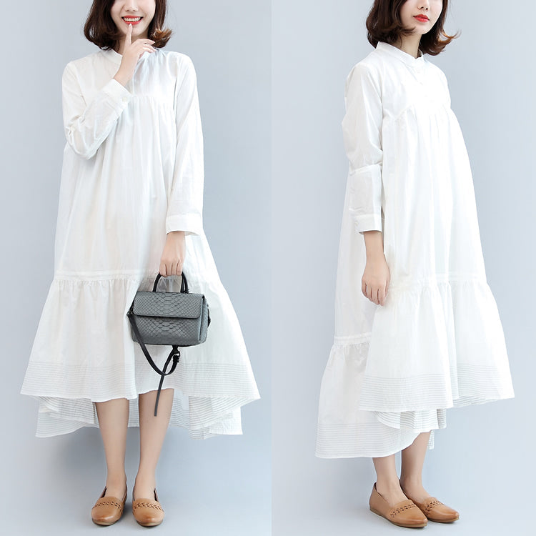 Robe maxi femme automne manches longues décontractée grande taille 1