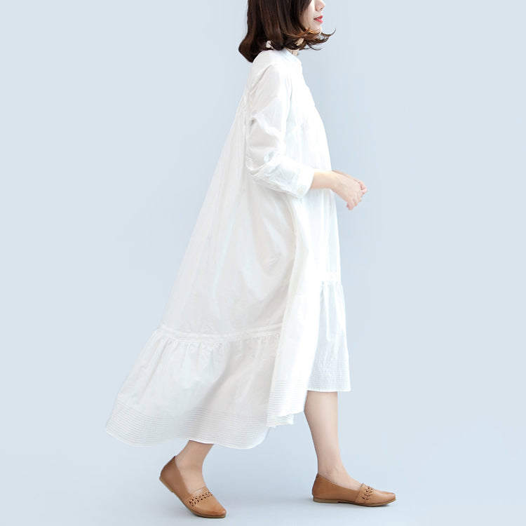 Robe maxi femme automne manches longues décontractée grande taille 2