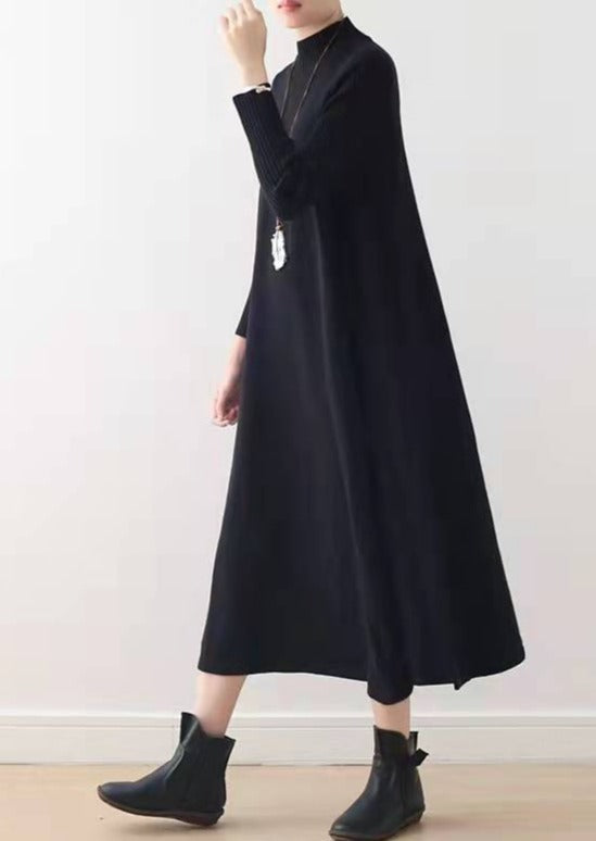 Robe maxi hiver pour femme grande taille style décontracté 3