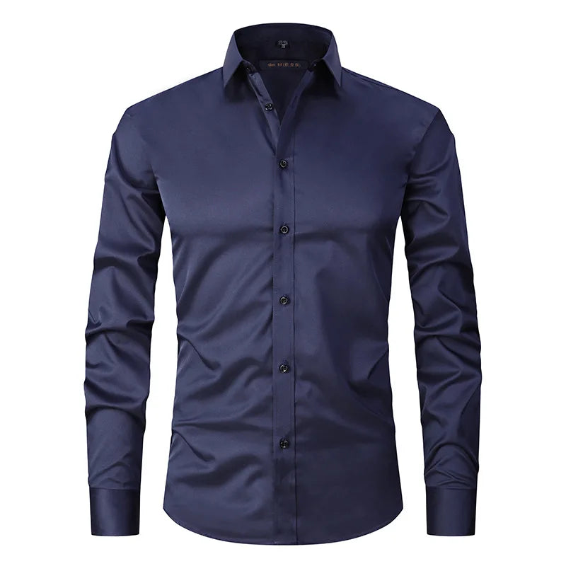 Chemise d'affaires ajustée pour hommes