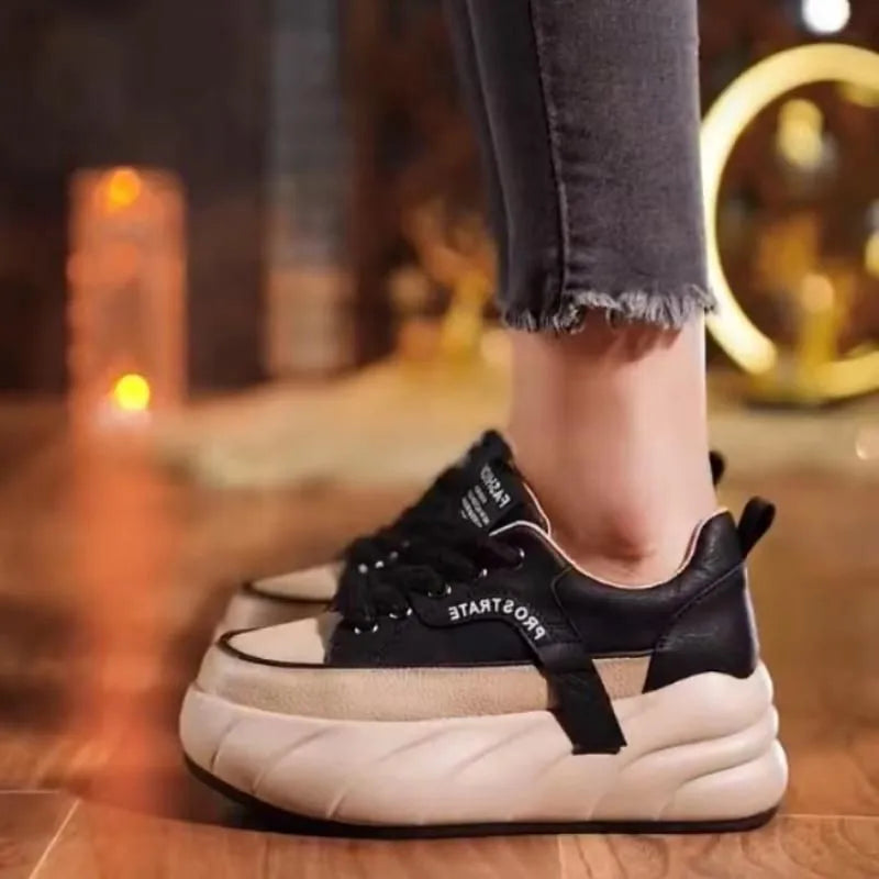 Baskets souples à semelle épaisse pour femmes