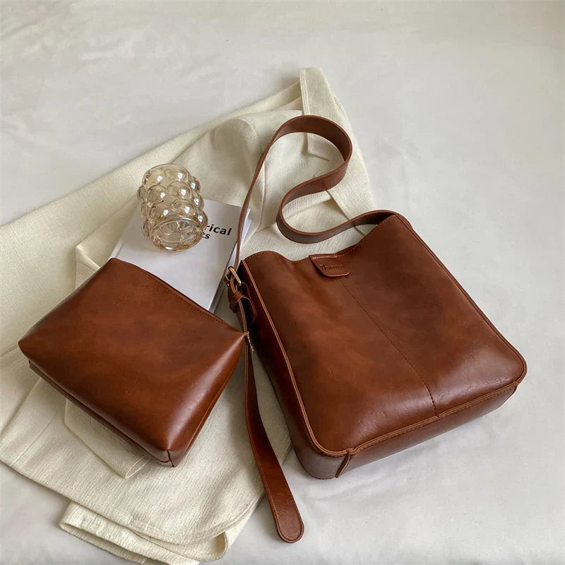 Sac Bandoulière Femme Vintage Chic Cuir 3