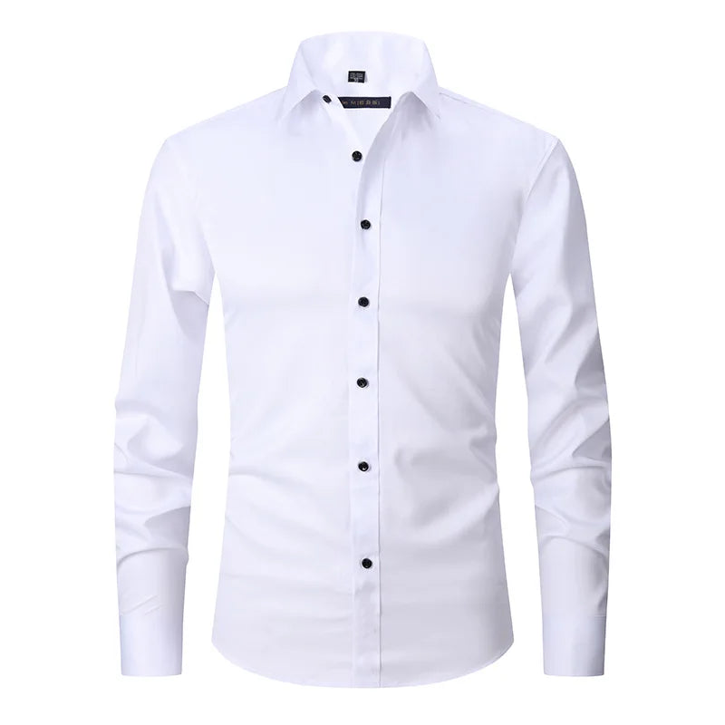 Chemise d'affaires ajustée pour hommes