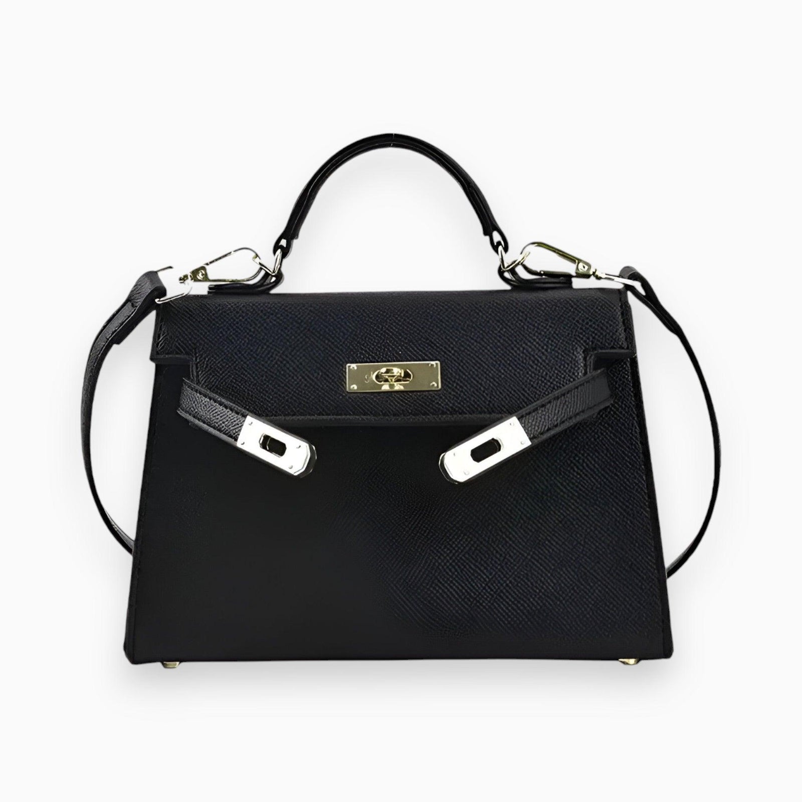 Sac À Main Femme Classique Structuré Métallique Texturé 0