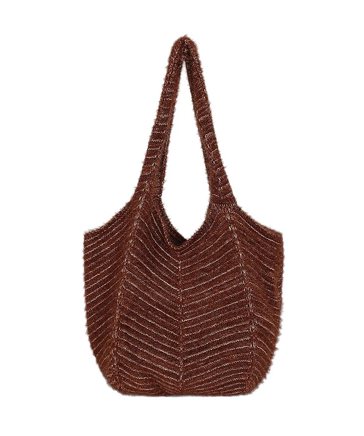 Sac Bandoulière Femme Grande Capacité Style Tricoté 4