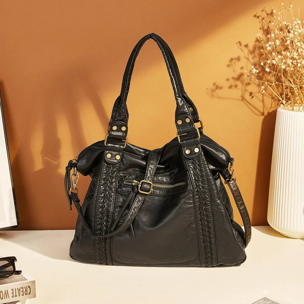 Sac à Dos Vintage Pratique pour Étudiants avec Poches Organisées 5