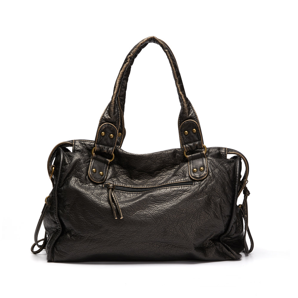 Sac à Main Noir pour Femmes au Style Vintage 8