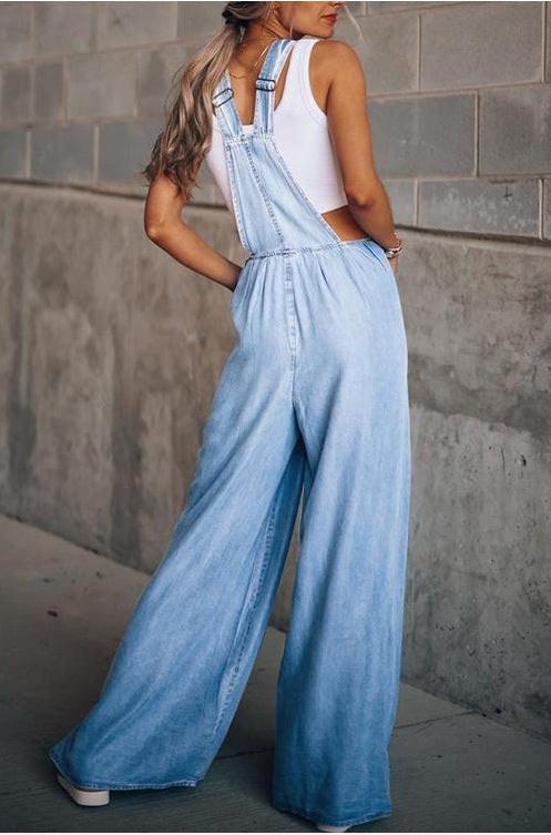 Salopette en Jean Femme Style Élégant