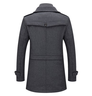 Manteau Hiver Homme Élégant Polyester Coupe Moderne 4