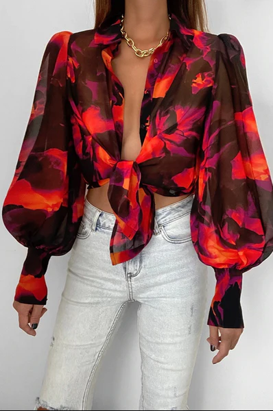 Variant image for Chemisier Femme Chic Ajustement Élégant Tissu Extensible-17