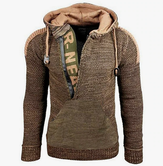 Variant image for Pull Homme Vintage en Laine Col Roulé pour Hiver-9