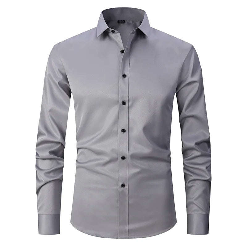 Chemise d'affaires ajustée pour hommes