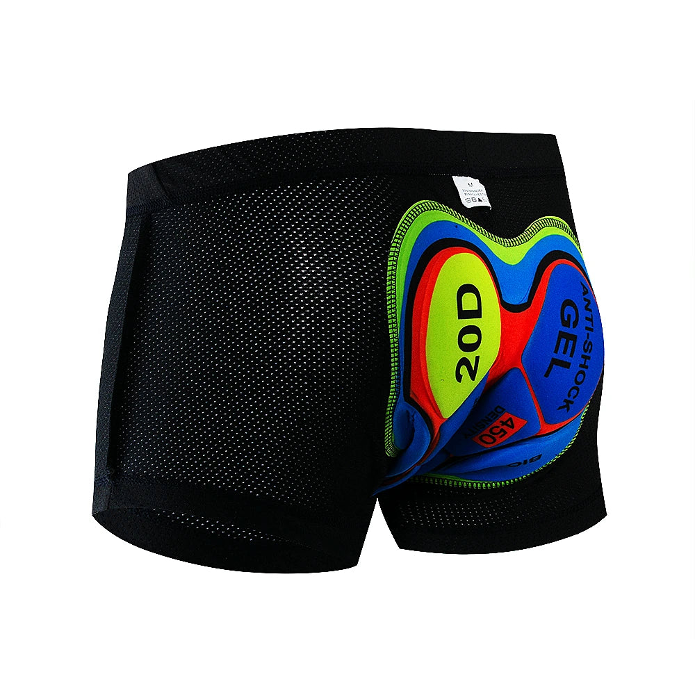 Shorts de Cyclisme pour Hommes Confortables avec Coussin en Gel 20D 0