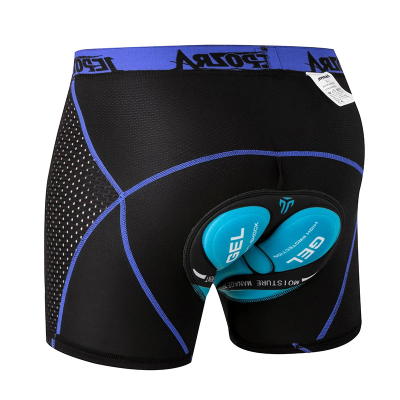 Shorts de Cyclisme pour Hommes avec Coussin 4D en Gel 0