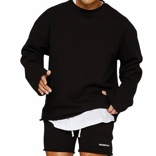 Sweat Shirt Homme Confortable Col Rond Style Décontracté 2