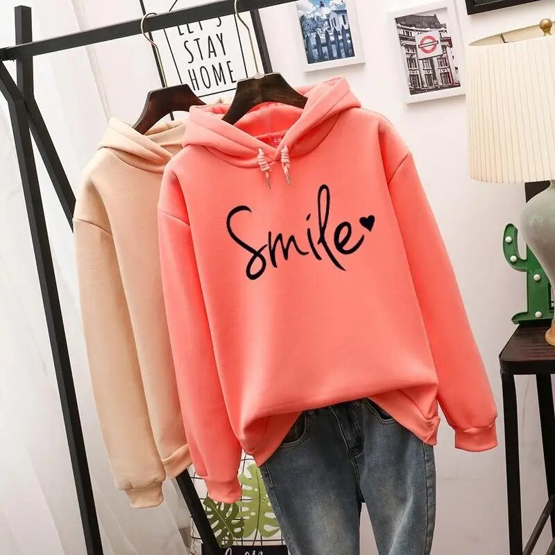 Sweat à Capuche Femme Smile-Love Ample 2
