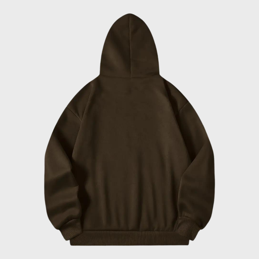 Sweat à Capuche Homme Imprimé Montagne Casual 3