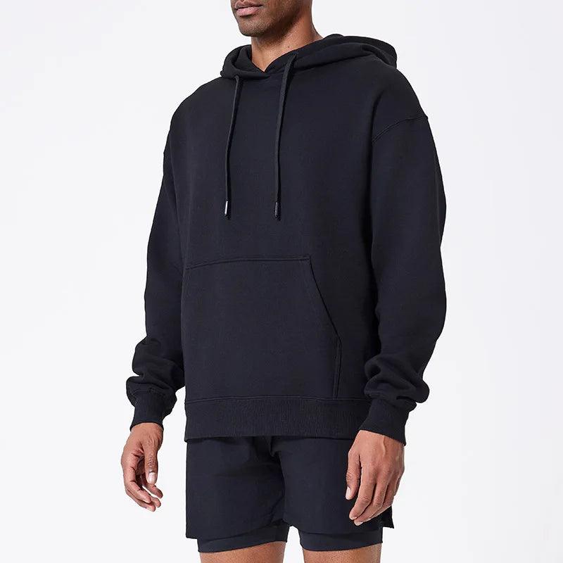 Sweat à capuche unisexe décontracté avec poche 1