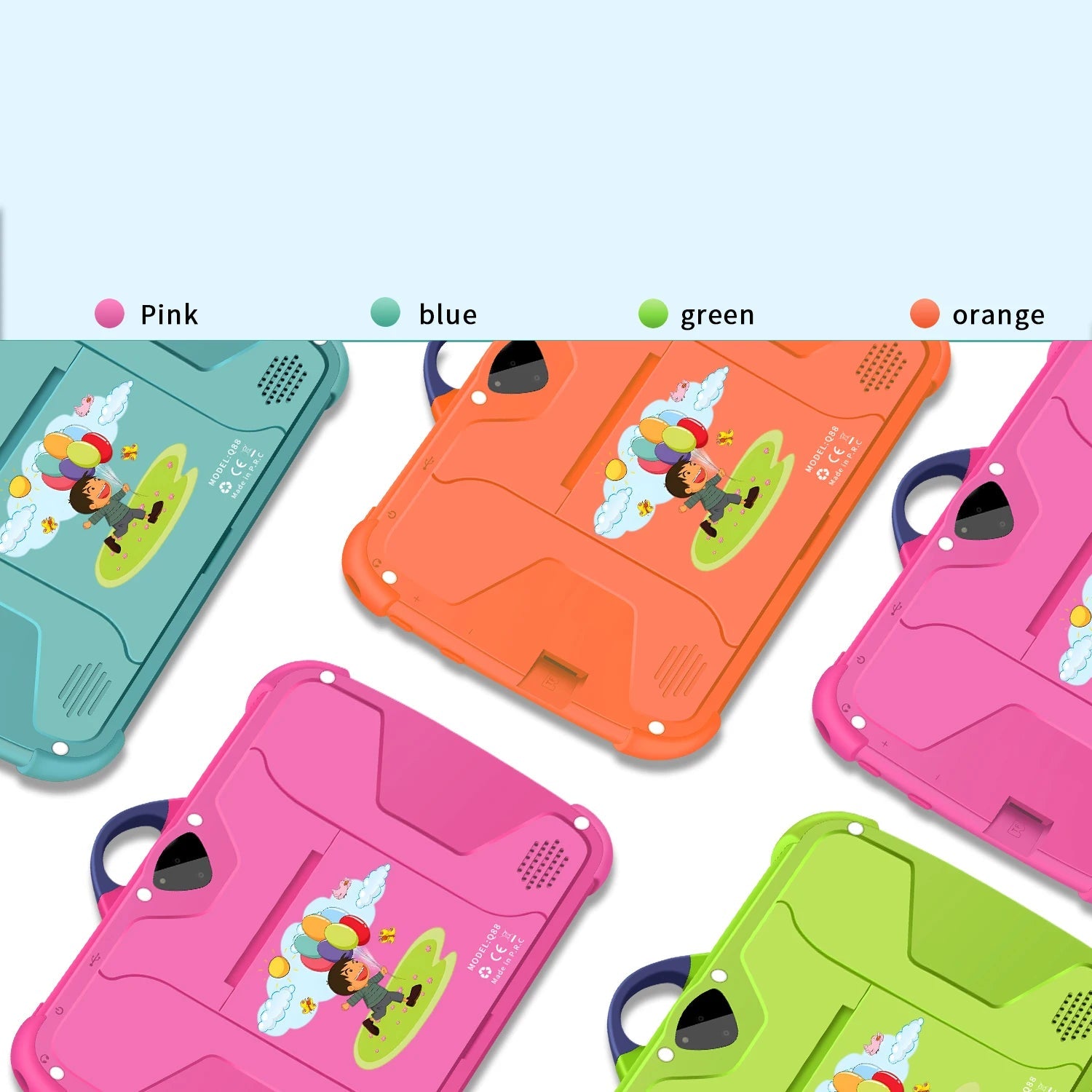 Tablette Enfant 7 Pouces Android Éducative Quad Core 4 Go RAM 64 Go ROM 5