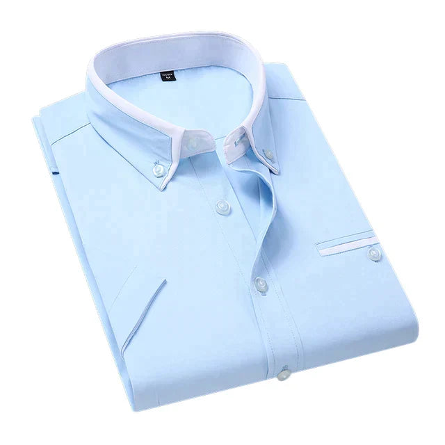 Chemise Homme Manche Courte en Coton Polyvalente 2