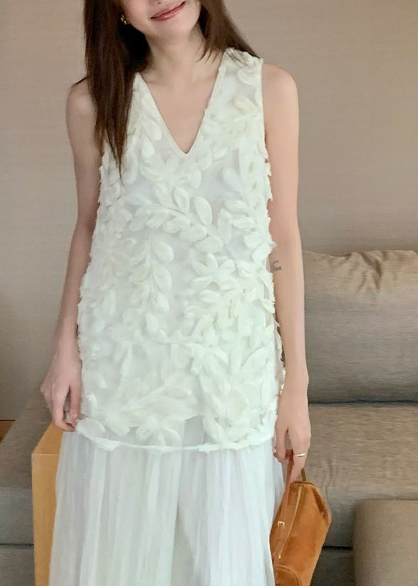 Top Femme Tulle Floral Estival 1
