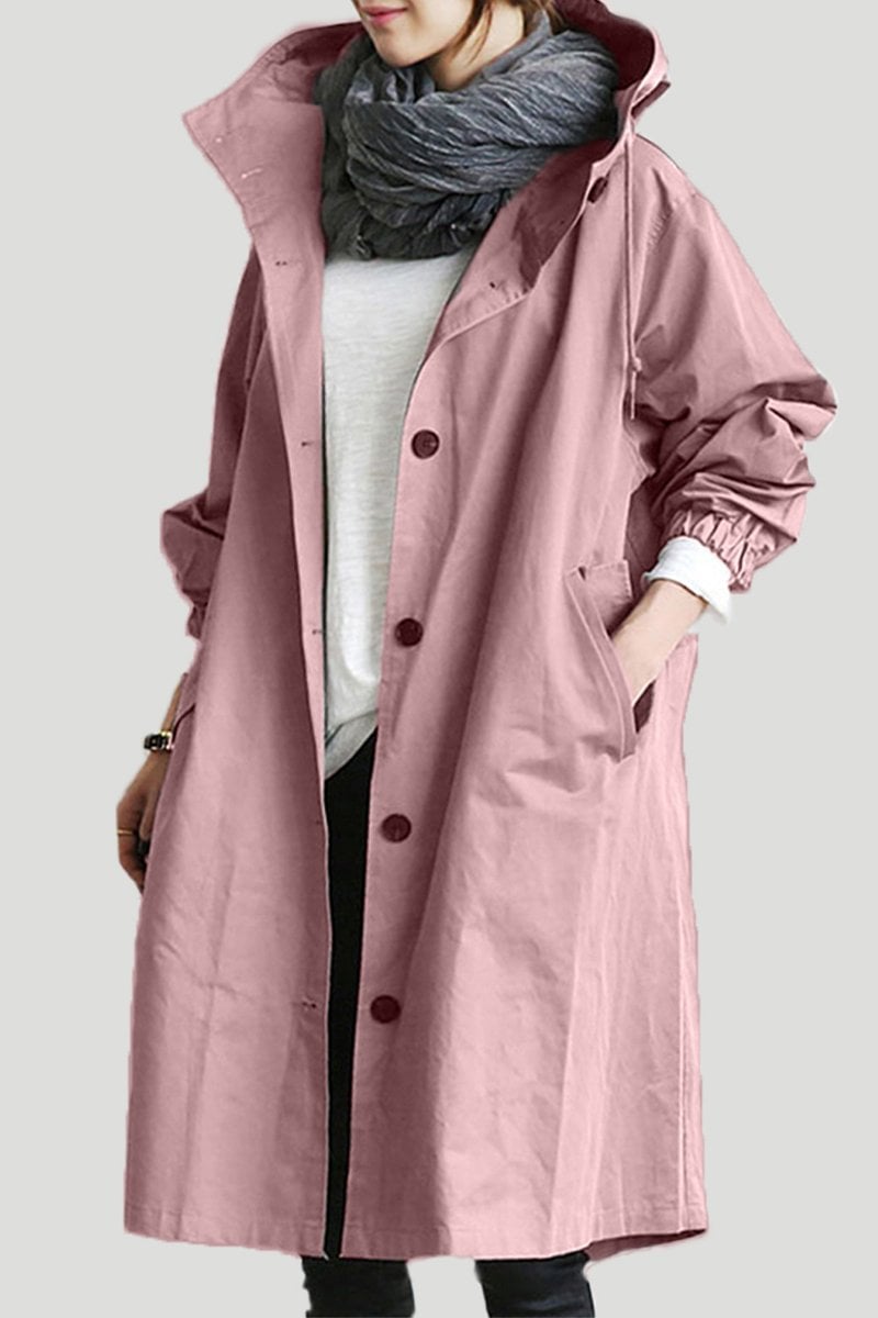 Trenchcoat pour Femmes avec Capuche Imperméable 7